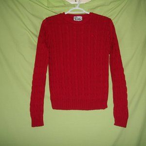 Lilly Pulitzer Red Knit Cable Sweater